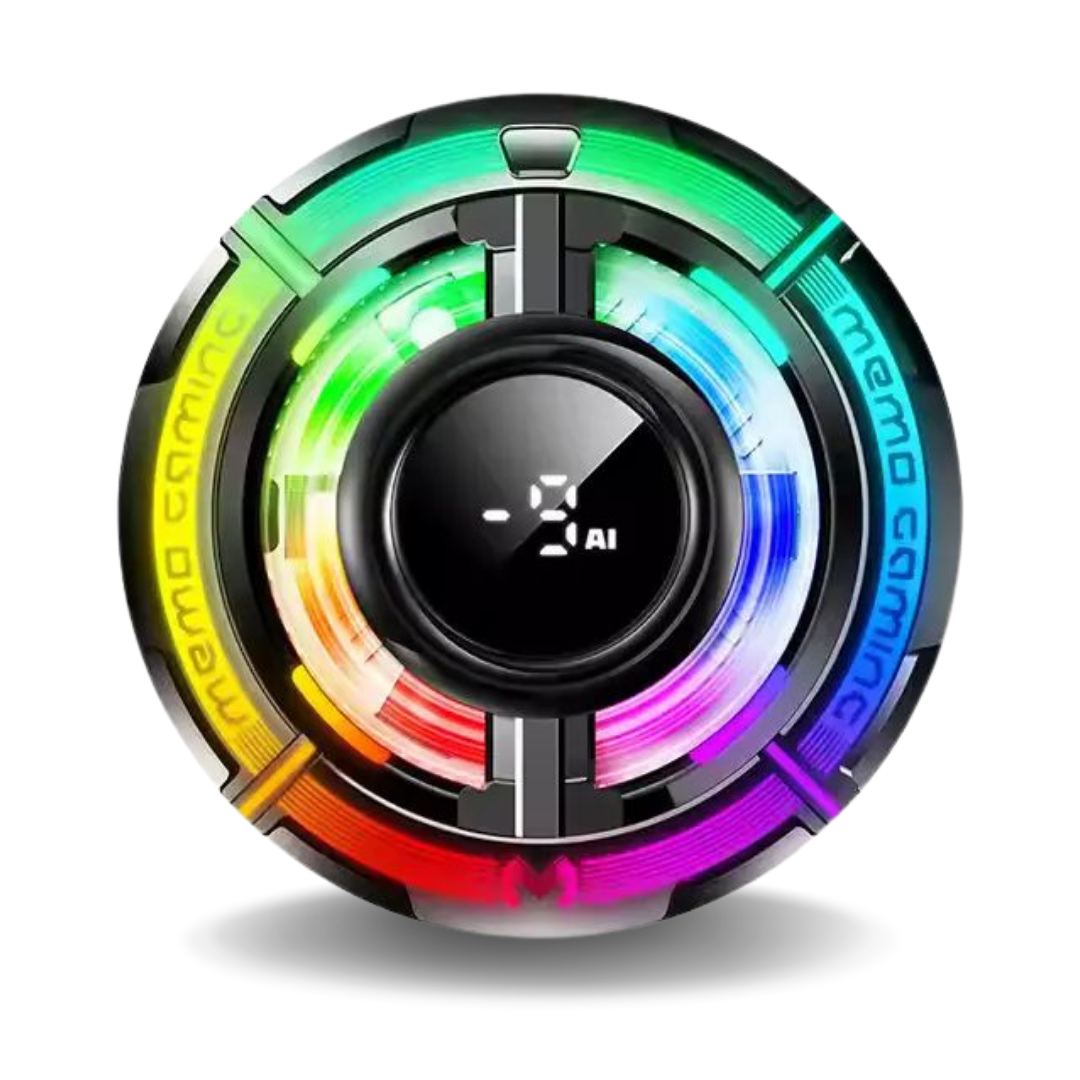 Black USB desk fan plugged into a laptop